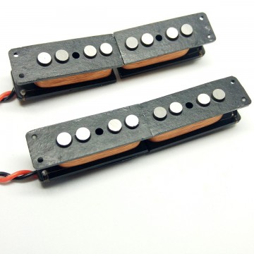 Set Pickup Split Coil Per Jazz Bass JBSPA54 (alnico 5) Artigianali (NUOVI)